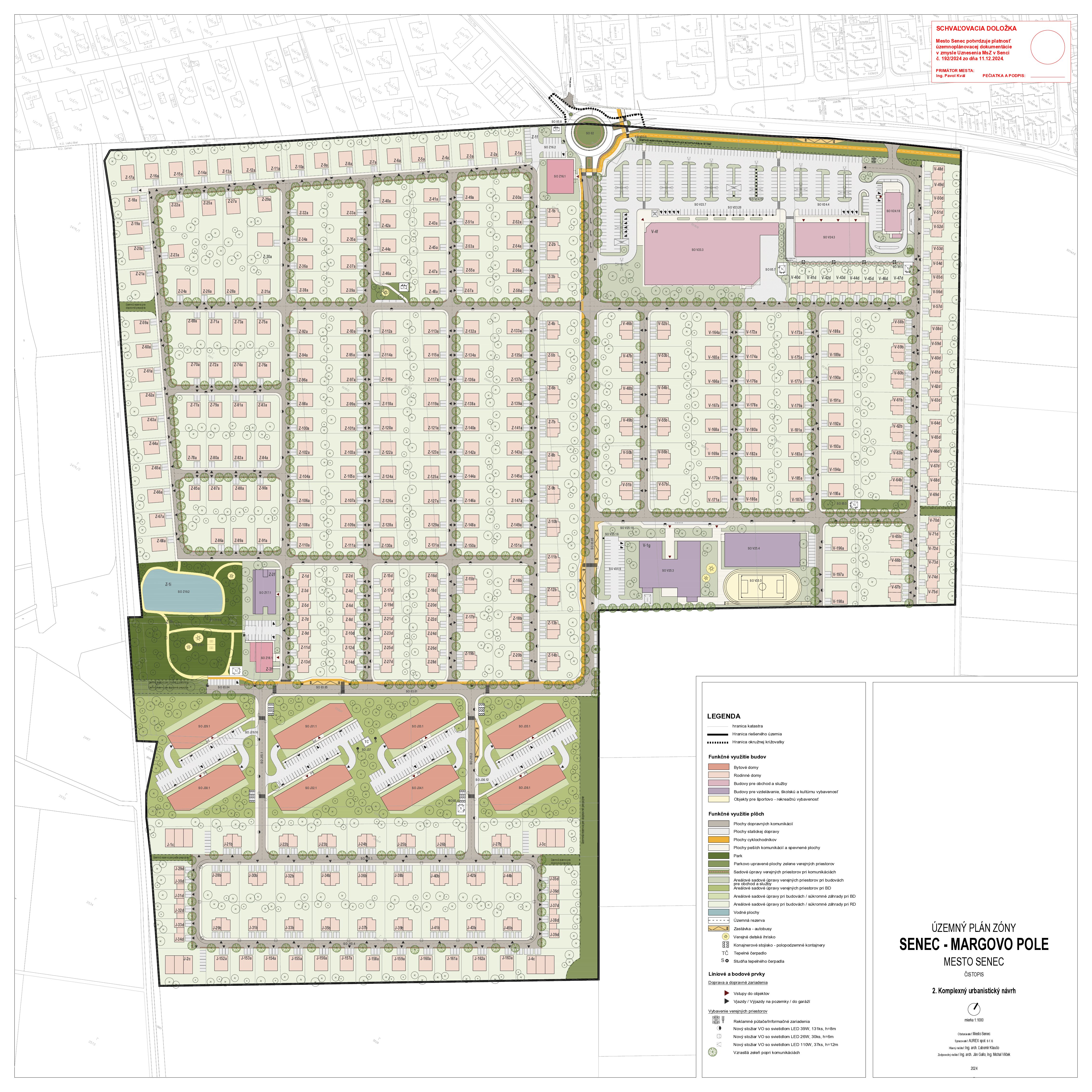 Územný plán Zóny Senec – Margovo pole - účinný od 28.01.2025